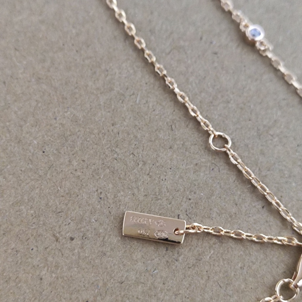 Messika Rose Gold Paperclip Pendant with Pavé Diamonds - Picture 3 of 8